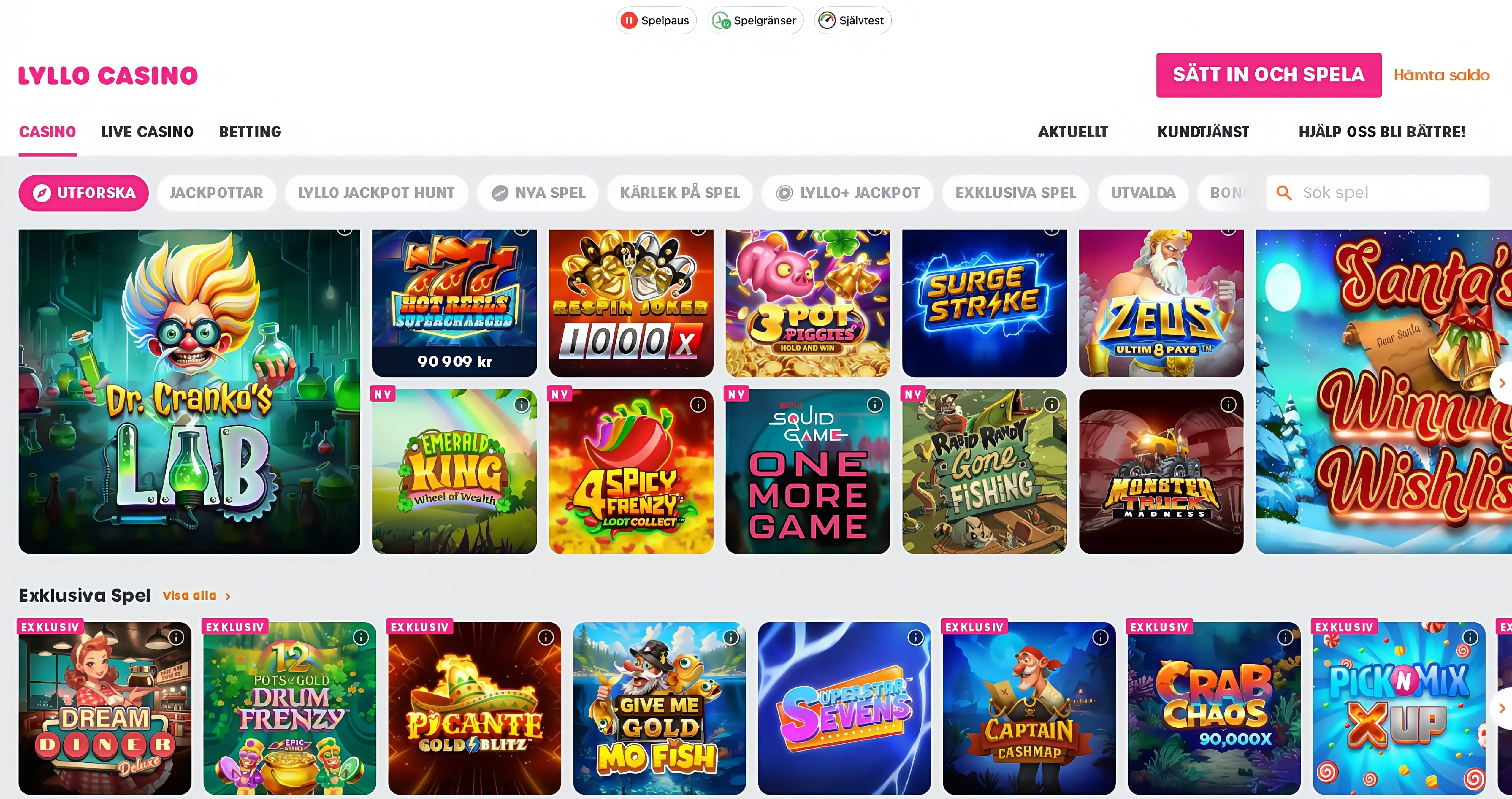 Topp 3 mobilcasino-alternativ i Sverige