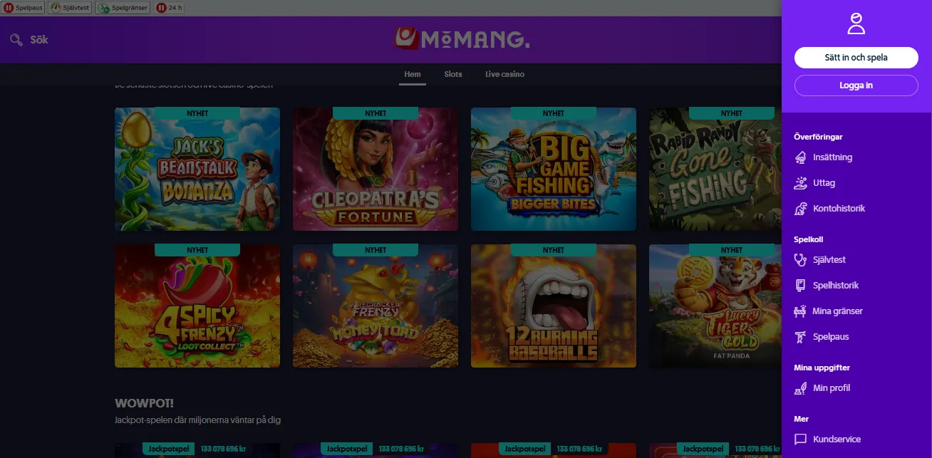 Sätt in pengar med BankID eller Swish