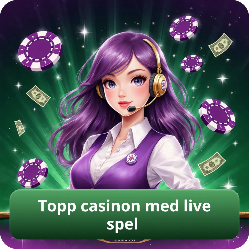 Topp casinon med live spel