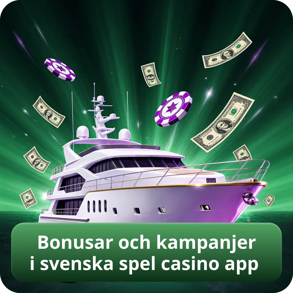 Bonusar och kampanjer i svenska spel casino app