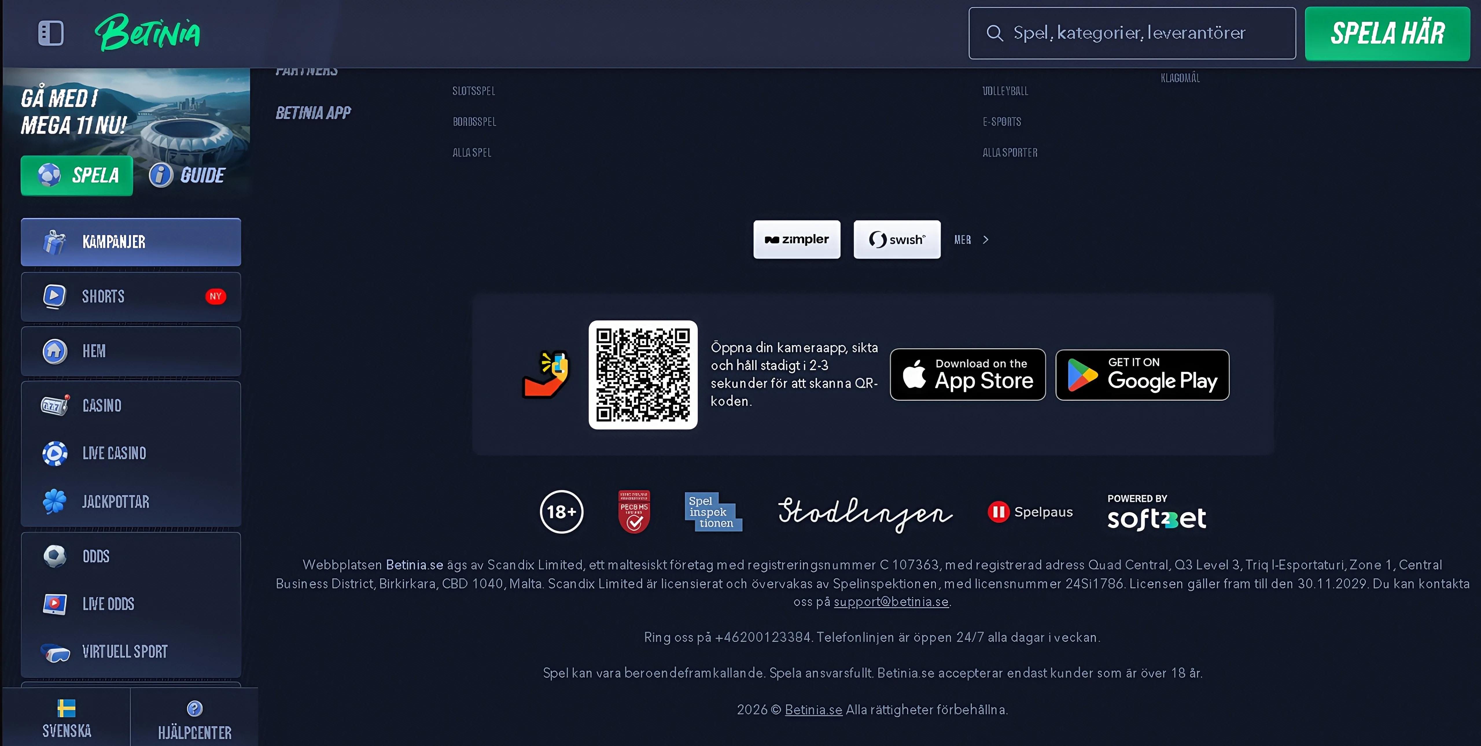 Om appen inte finns i Google Play (Android)