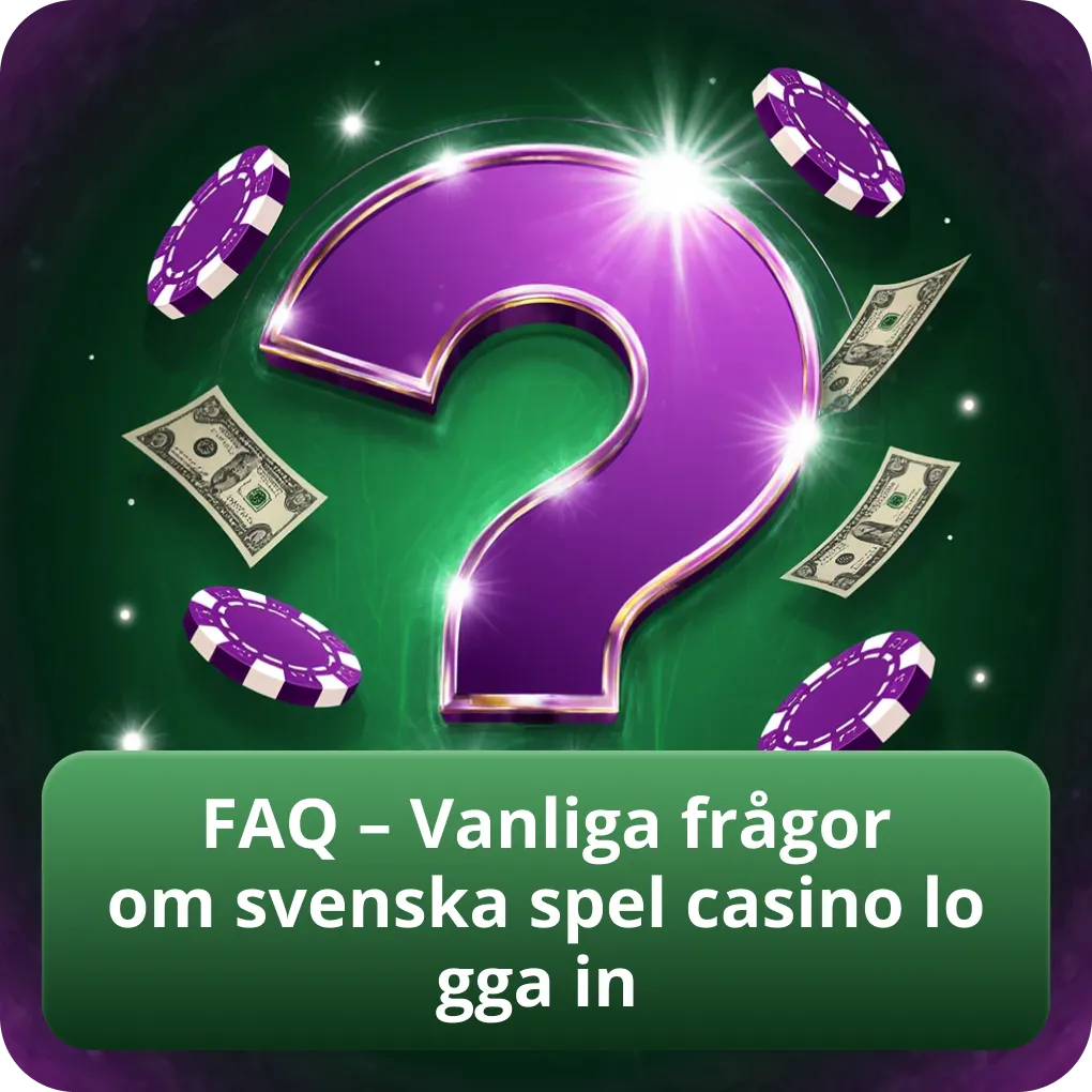 FAQ – Vanliga frågor om svenska spel casino logga in