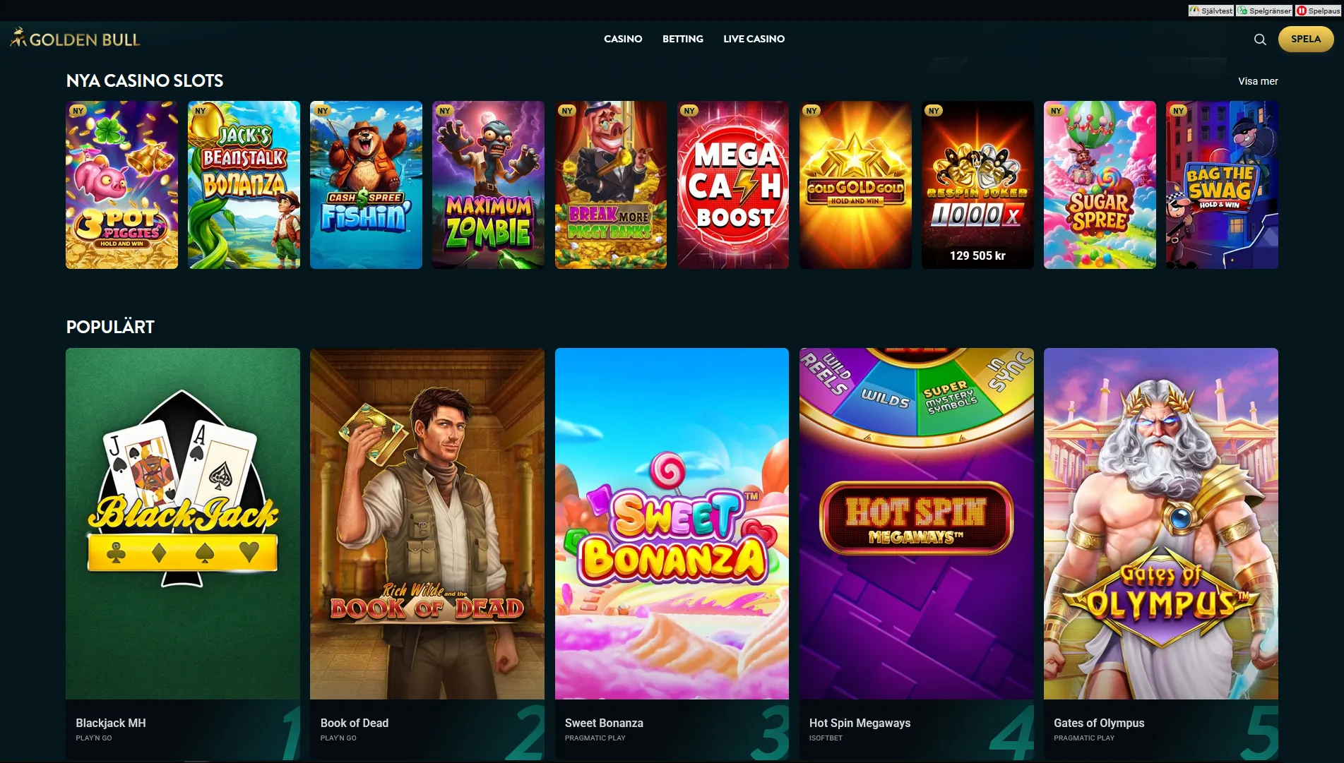 De bästa online casino spel 2026