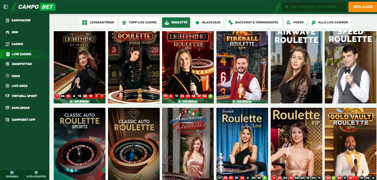 Live roulette – regler och tips